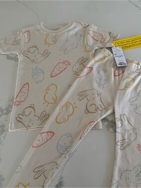 Easter Bunny Kids’ Snug Fit Cotton Pajamas Chicks & Bunnies Size 3T